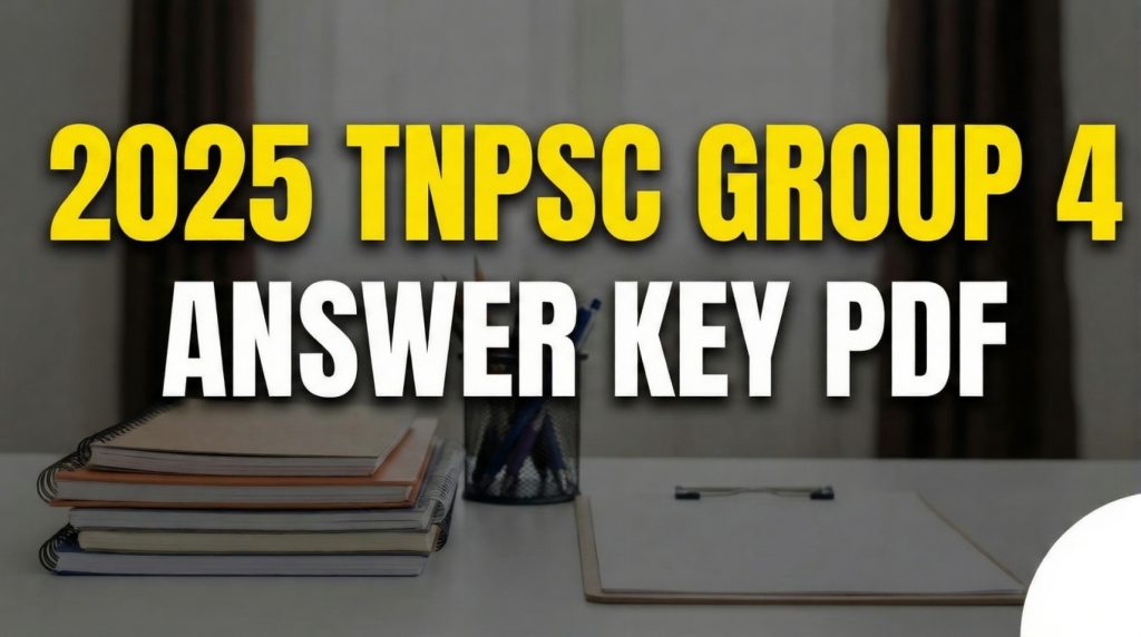 2025 tnpsc group 4 exam answer key pdf download