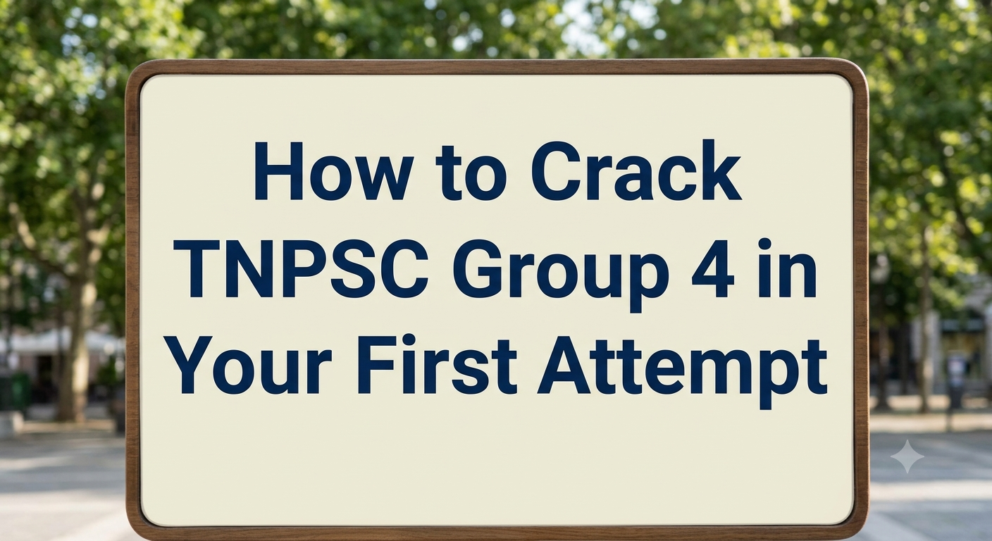 How to Crack TNPSC Group 4 in Your First Attempt