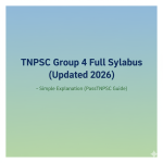 TNPSC Group 4 Full Syllabus Updated 2026